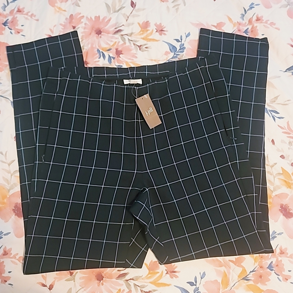 J Jill Essential Cotton Strench Pants Navy